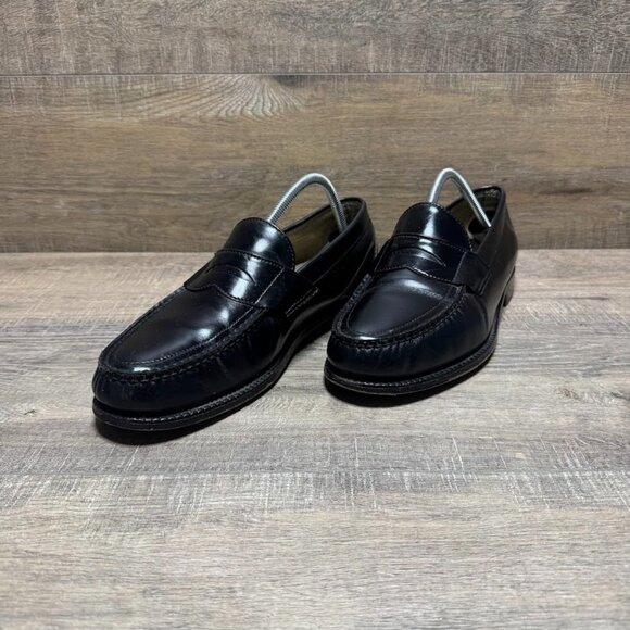 SAS Black Leather Penny Loafers Men's Size 10 - Picture 1 of 6